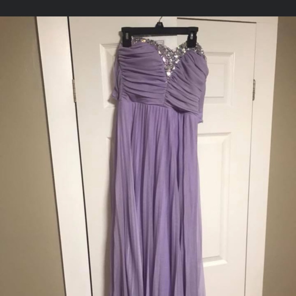 Purple prom dress